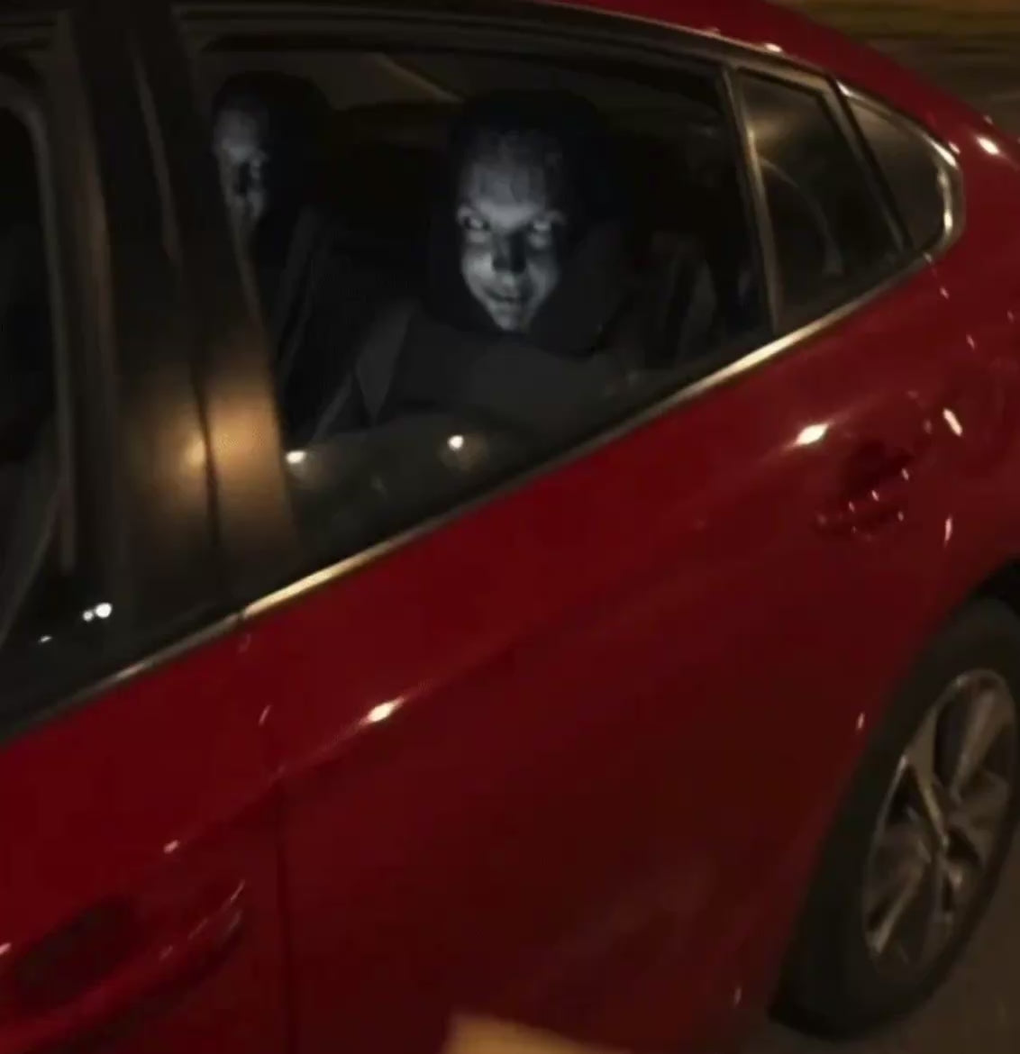 HorrorFace headrest cover prank